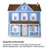 1:12 Scale Dollhouse Door, Mini Wooden Doors Toy for DIY Scene Doll Home Furniture Decoration (Six-Frame Door) view 4