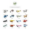 BUSY PUZZLE Wooden Toy Plane with Name Fighter Plane Toy Pretend Play Toddlers Sensory Activity Toys Wooden Nursery Airplane for Kids view 4