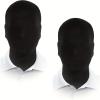 2 Pieces Full Face Mask,Unisex Full Face Cover Zentai Hood Mask for Halloween Costume 2nd Skin Masks Halloween Cosplay Spandex Hood for Unisex Cloth(Black) view 1