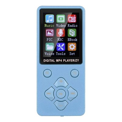 Mp3 Player, Music Player Support 32G Memory Card T1 Music Mp3 Mp4 Player Mp3 & Mp4 Players Crossshaped Buttons (Blue)