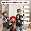 Mini Karaoke Machine for Kids Adults, Christmas Birthday Gift for Girls Age 3-12, Portable Bluetooth Karaoke Speaker with 2 Wireless Microphone, Girls Toys for 4, 5, 6, 7, 8, 9, 10, 11, 12+ Years Old view 4