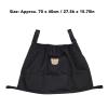 Universal Stroller Organizer Hanging Storage Bag with Elastic Straps for Diaper Bottles Tissues (Black) view 3