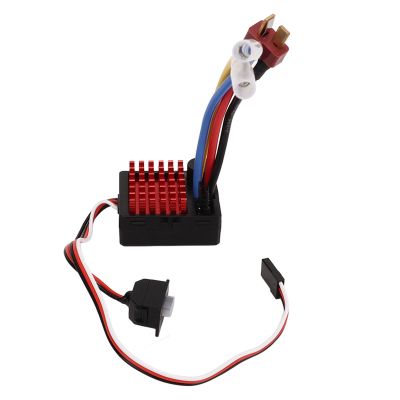 Alomejor Brushed ESC 60A RC Car ESC for 1/10 Car Plastic Built in Forward Brake Back Function for Cars Boats Tanks