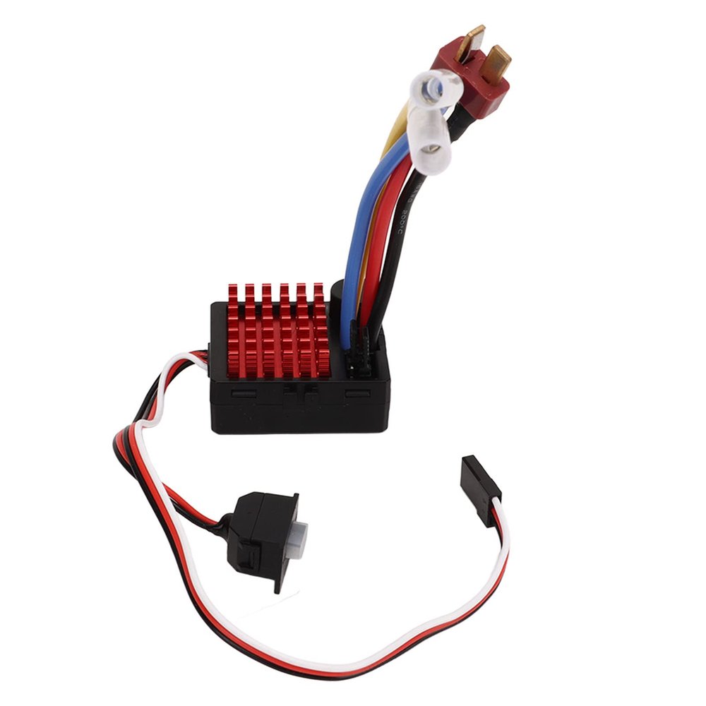 Alomejor Brushed ESC 60A RC Car ESC for 1/10 Car Plastic Built in Forward Brake Back Function for Cars Boats Tanks