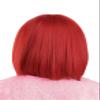 Kid's Strawberry Shortcake Costume Wig for Girls - Red Bob Cut Hair Wig with Mesh Cap - Officially Licensed view 4