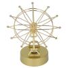 Ferris Wheel, 19x11x23. 5cm Magnetic Perpetual Motion Machine Gold Shelf Decor with Install Accessories for Tabletop Bookshelf Shelf Living Room Decoration view 1