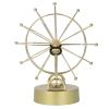 Ferris Wheel, 19x11x23. 5cm Magnetic Perpetual Motion Machine Gold Shelf Decor with Install Accessories for Tabletop Bookshelf Shelf Living Room Decoration view 2