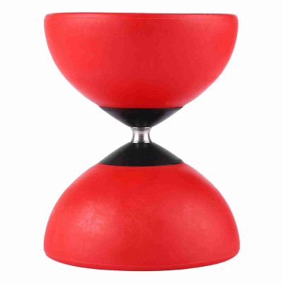 Triple Bearing Diabolo Set Chinese Yoyo with Coloured Diablolo Sticks (Red)
