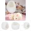 3D Bunny Soap Silicone, Bunny Clay Chocolate, Various & Novel for Baking, Necessary for Childrens Handicraft Development (Transparent Medium) view 3