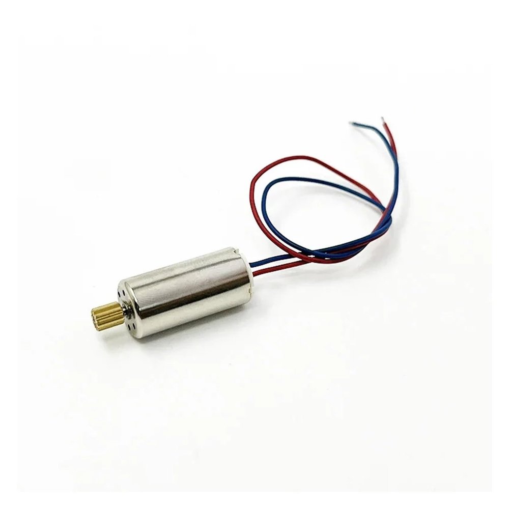 OQATNXUR 10mm*21mm 1020 Coreless Electronic Starter DC 7.4V 45000rpm Ultra-High Speed Engine with 11T Brass Gear for RC Car Drone(Black White Motor)