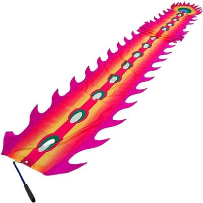 TZLGMDER Fitness Toys Fitness Dragon Dance Ribbons, Backyard Park Lawn Fitness Dragon Dance, Parent-Child Game Dragon Dance Ribbons(10m/32.8ft)