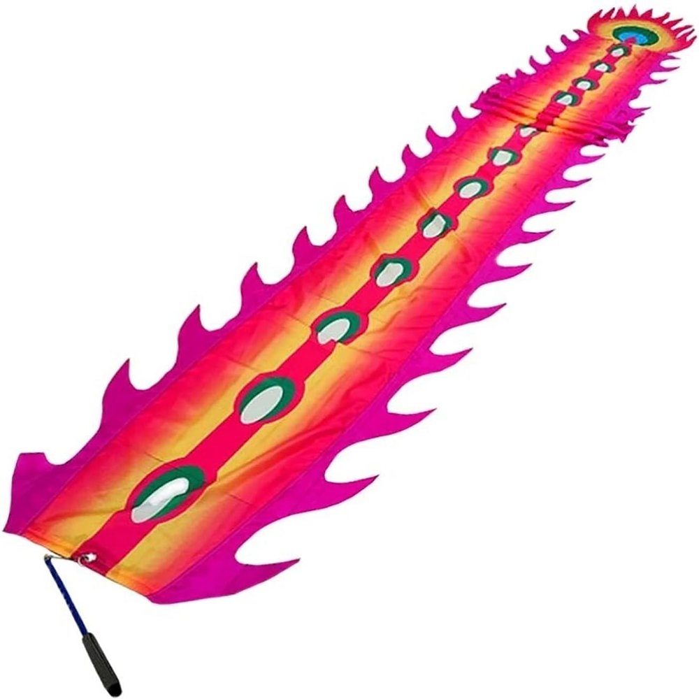 TZLGMDER Fitness Toys Fitness Dragon Dance Ribbons, Backyard Park Lawn Fitness Dragon Dance, Parent-Child Game Dragon Dance Ribbons(10m/32.8ft)