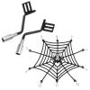1Pair RC Simulation Exhaust Pipe Tube & 1/10 Simulation Rubber Luggage Net with Hooks view 1