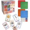 CVC Learning Pop Fidget Set with Flash Cards - Educational Spelling and Reading Game for Preschool and Kindergarten, Includes Colorful Erasable Pens and Fidget Boards view 1