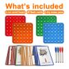 CVC Learning Pop Fidget Set with Flash Cards - Educational Spelling and Reading Game for Preschool and Kindergarten, Includes Colorful Erasable Pens and Fidget Boards view 2