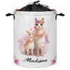Alpaca Llama Personalized Baby Laundry Basket Custom Name Nursery Hamper Collapsible Kids Laundry Hamper with Handles Durable Oxford Cloth Organizer for Clothes Storage Baby Gift Baskets view 1