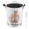 Alpaca Llama Personalized Baby Laundry Basket Custom Name Nursery Hamper Collapsible Kids Laundry Hamper with Handles Durable Oxford Cloth Organizer for Clothes Storage Baby Gift Baskets view 2