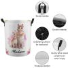 Alpaca Llama Personalized Baby Laundry Basket Custom Name Nursery Hamper Collapsible Kids Laundry Hamper with Handles Durable Oxford Cloth Organizer for Clothes Storage Baby Gift Baskets view 4