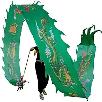 TZLGMDER Fitness Toys Dancing Dragon Ribbon Swing Poi Dancing Dragon Ribbon Fitness Dancing Dragon Ribbon Streamer for Outdoor Spring Play Backyard Play(C,6m/20f)