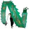 TZLGMDER Fitness Toys Dancing Dragon Ribbon Swing Poi Dancing Dragon Ribbon Fitness Dancing Dragon Ribbon Streamer for Outdoor Spring Play Backyard Play(C,6m/20f) view 1