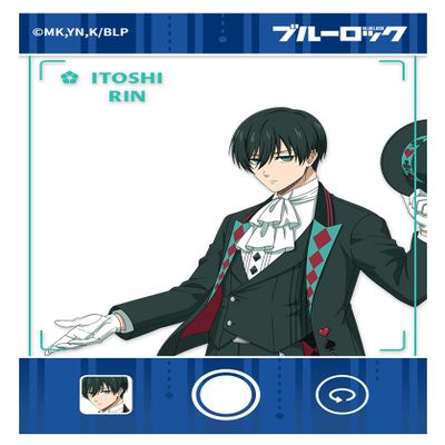 AFORCE x Dragon Horse Blue Rock Itoshi Rin [Circus Ver.] Transparent Character Card