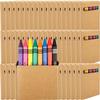 54 Pack Color Crayons Bulk Mini Crayon Boxes Wrapped Wax Crayons Pack Kids Classroom Art Craft School Student Teacher Party Supplies Birthdays Gifts view 1