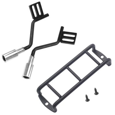 1Pair RC Simulation Exhaust Pipe Tube & Metal RC Car Mini Stairs Ladder Simulation Decoration Parts