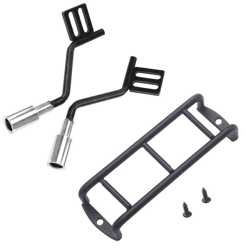 1Pair RC Simulation Exhaust Pipe Tube & Metal RC Car Mini Stairs Ladder Simulation Decoration Parts