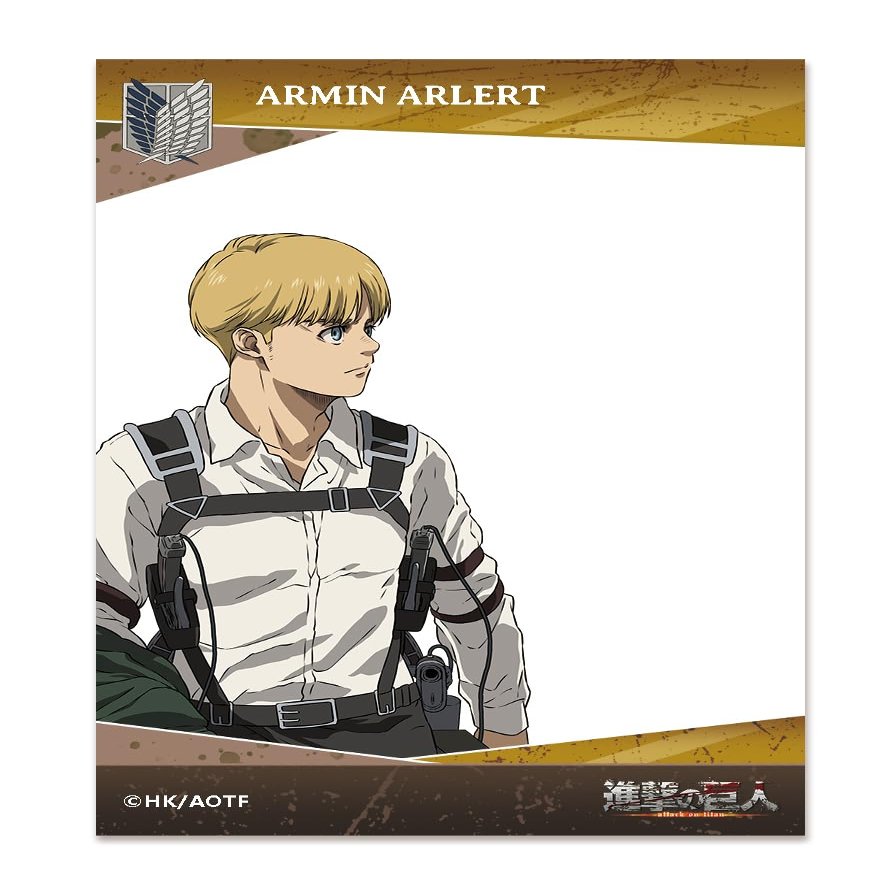 AFORCE x Dragon Horse Attack on Titan Arlert Transparent Character Card