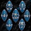 ARUOHHA DND Metal Dice Black Blue Dragons Egg Dice with Rotating Dragon Egg Shell, Compatible with D&D RPG Role Playing Game, Dungeons Polyhedral D and D Dice Set D20 D12 D10 D8 D6 D4 view 2