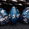 ARUOHHA DND Metal Dice Black Blue Dragons Egg Dice with Rotating Dragon Egg Shell, Compatible with D&D RPG Role Playing Game, Dungeons Polyhedral D and D Dice Set D20 D12 D10 D8 D6 D4 view 4