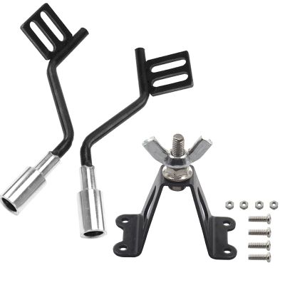 1Pair RC Simulation Exhaust Pipe Tube & Metal RC Toy Car Spare Tire Rack Decoration Accessories