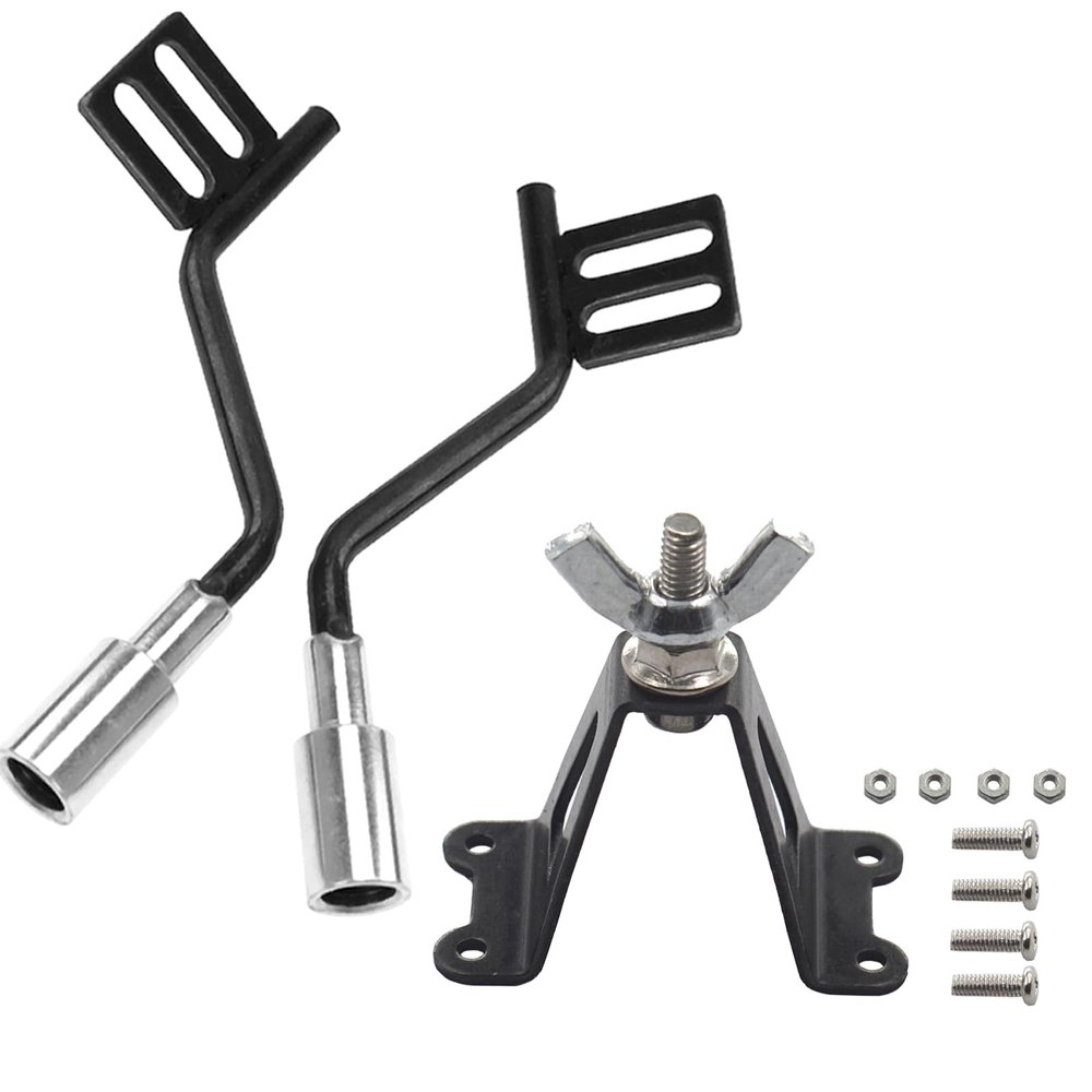 1Pair RC Simulation Exhaust Pipe Tube & Metal RC Toy Car Spare Tire Rack Decoration Accessories