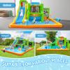 FBSPORT Inflatable Bounce House Water Slide, Bounce House for Kids Indoor Outdoor Bouncy House with 550W Blower, Bounce Castle with Slide Ball Shooting, Water Gun, Splash Pool, Bounce Area, Hose view 2