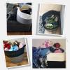 INDRESSME XXXLarge Blanket Basket 21.7" x 21.7" x 13.8" Woven Storage Baskets Soft Cotton Rope Toy Baskets Storage Kids Decorative Laundry for Home, Perfect for Living Room, Black view 4