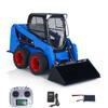 wheelfun 1/14 Metal Hydraulic RC Skid-Steer Loader SM450 Hydraulic System Remote Control Wheeled Car Model Light System Sound System Motor Servo ES(Blue Black Red) view 1