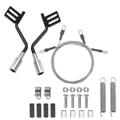 1Pair RC Simulation Exhaust Pipe Tube & Limb Riser Cable Steel Rope