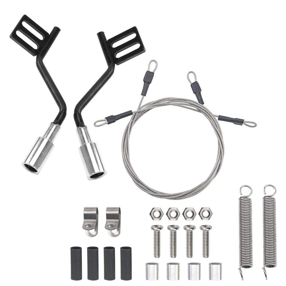 1Pair RC Simulation Exhaust Pipe Tube & Limb Riser Cable Steel Rope