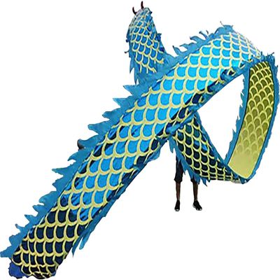 TZLGMDER Fitness Toys Dragon Dance Ribbons Fitness Dragon Dance, Park Practice Ribbons, Daily Exercise and Celebration Throw Ribbons(Blue,6M)
