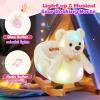 Glow Guards White Polar Bear Rocking Horse with Chair Muical Light up Bear Stuffed Animal for Ages 1-3 Toddlers Kids Babies Ride Toy Birthday Christmas view 4