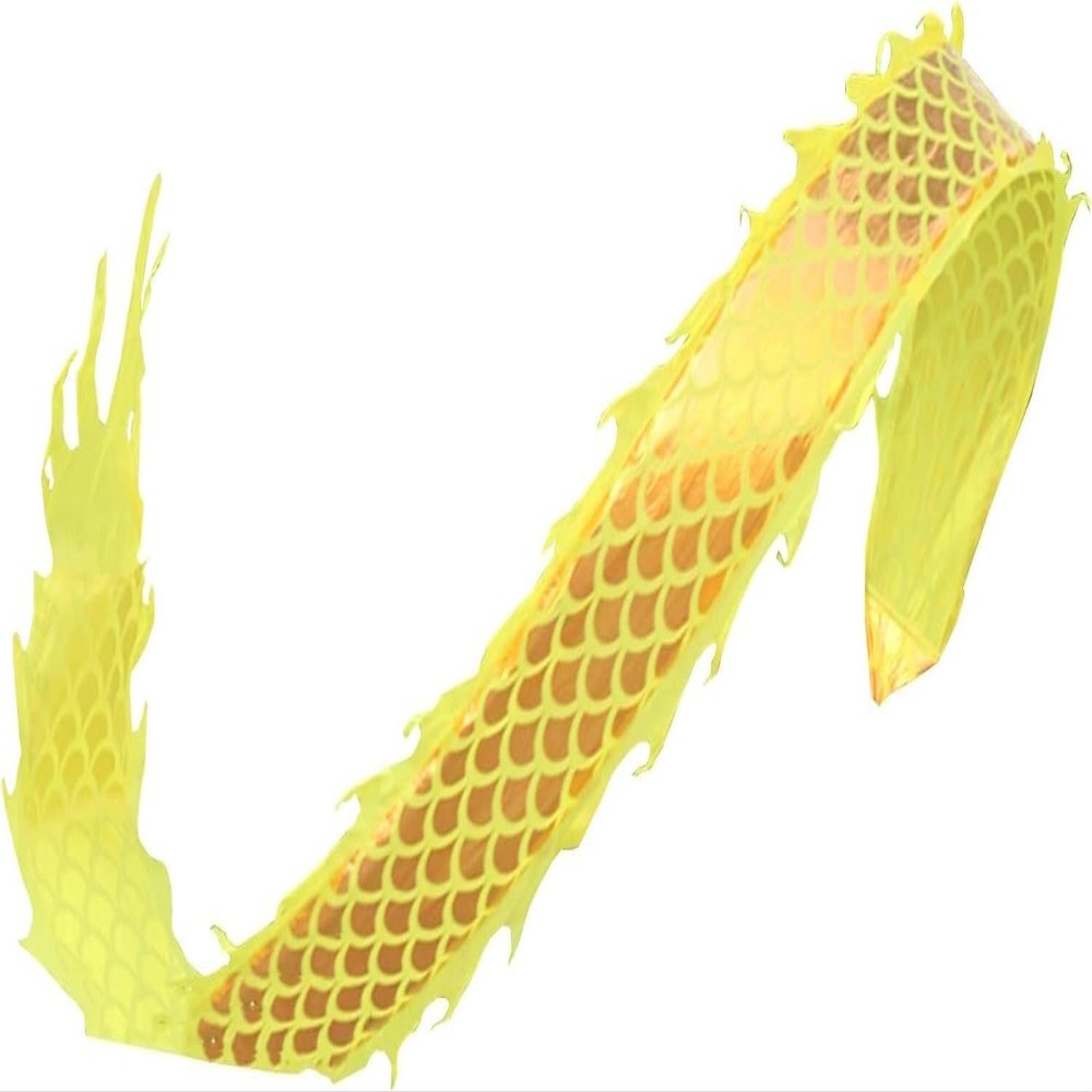 TZLGMDER Fitness Toys Dragon Pattern Ribbon Throwing Ribbon, Parent-Child Game Dragon Dance Ribbon, Outdoor Dragon Dance Ribbon(Yellow,8m)