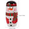 MAGICLULU 5PCS Christmas Russian Dolls Snowmen Matryoshka Wood Stacking Dolls Handmade Nesting Dolls for Birthday Home Decoration (Snowman Family) view 3