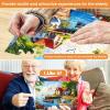 4 Pack 36 Large Piece Puzzle for Seniors Alzheimer Puzzles Dementia Alzheimer's Products Activities for Elderly Adults Lake Farm Easy Jigsaw Puzzle Memory Cognitive Games with 4 Storage Bags view 3