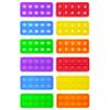 10 100 Frame Pop Board, Fidgets for Classroom, Quiet Sensory Toys Bubble Poppers, Pop for Counting Math, Montessori Educational Toy Gift for Kindergarten (Set of 12) view 1