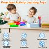 10 100 Frame Pop Board, Fidgets for Classroom, Quiet Sensory Toys Bubble Poppers, Pop for Counting Math, Montessori Educational Toy Gift for Kindergarten (Set of 12) view 3