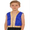 ranrann Kids Boys Girls Gold Trim Open Front Vest Waistcoat Role Play Top Halloween Costume Cosplay Outfits Royal Blue 12 Years view 3