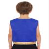 ranrann Kids Boys Girls Gold Trim Open Front Vest Waistcoat Role Play Top Halloween Costume Cosplay Outfits Royal Blue 12 Years view 4