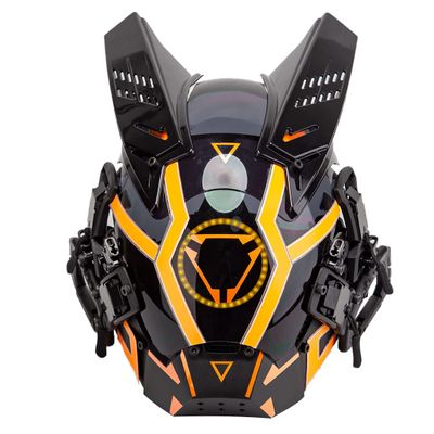 Actualia Punk Gothic Cyber Mask, Techwear Futuristic Full Face Mask Christmas Halloween Cosplay Costume Accessories