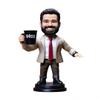 Bobblehead Figurine Boss in Black Suit and Hat Smiling Toy for Private Collectibles Sculpture Handmade Clay Figurine (bob001) view 1