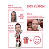 Bobblehead Figurine Boss in Black Suit and Hat Smiling Toy for Private Collectibles Sculpture Handmade Clay Figurine (bob001) view 2